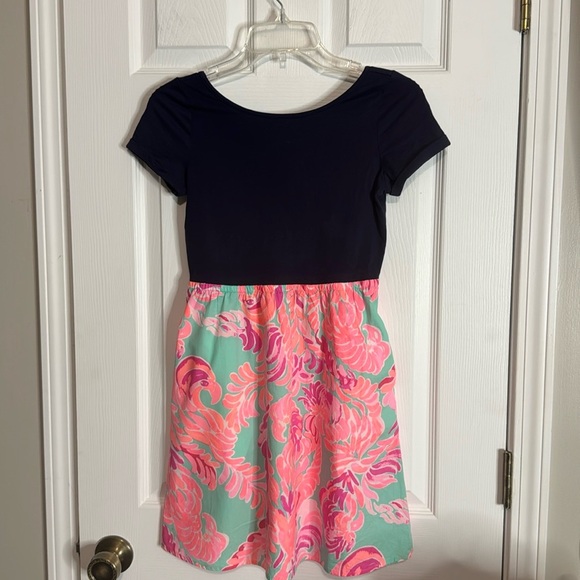 Lilly Pulitzer GIRLS LACEY COMBO DRESS - Picture 1 of 4